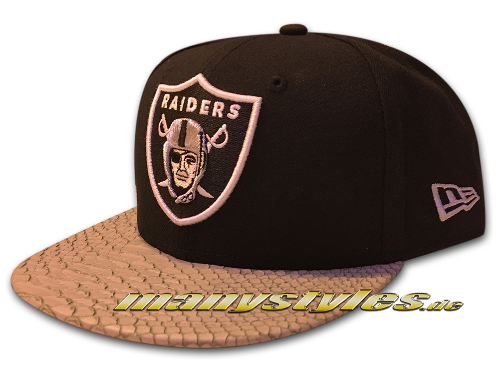 Oakland Raiders NFL Reptizvize 9FIFTY Strapback Snapback Cap