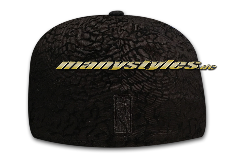 Chicago Bulls 59FIFTY NBA Flock Crown Black Red White backside