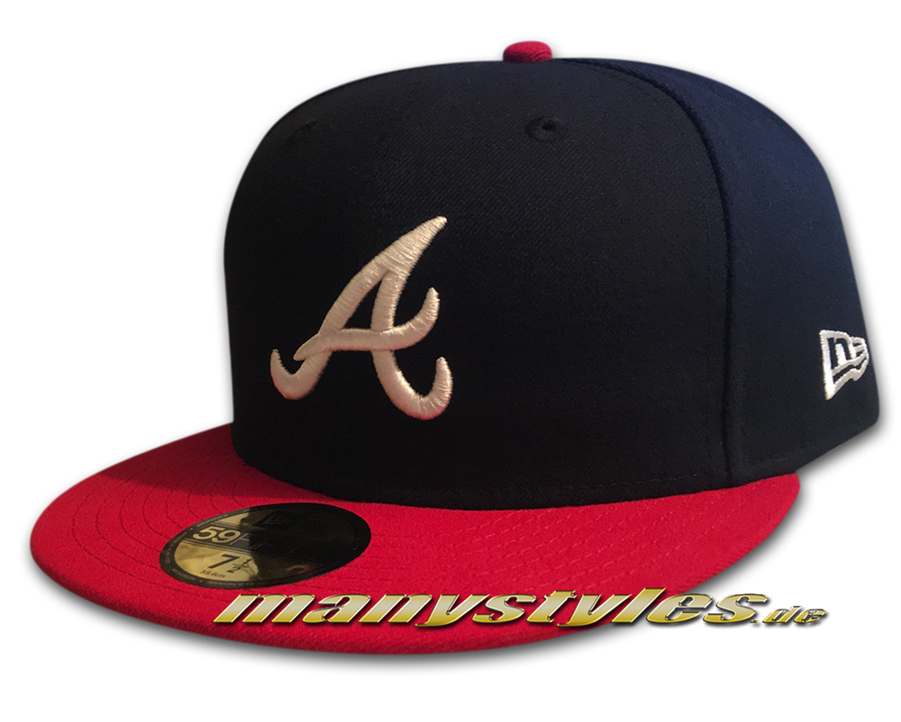 Atlanta Braves 59FIFTY MLB NE Team Structure Authentic Performance Cap Home von New Era