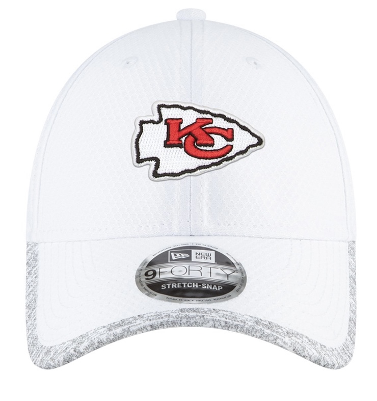 Kansas City Chiefs NFL Superbowl SBLV 9FORTY Adjustable Curved Visor Cap White Grey von New era