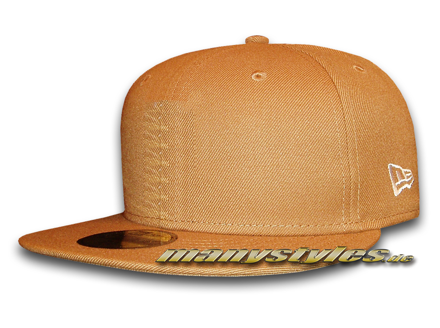 NE Originals Blank 59FIFTY Cap Camel Clean Plain