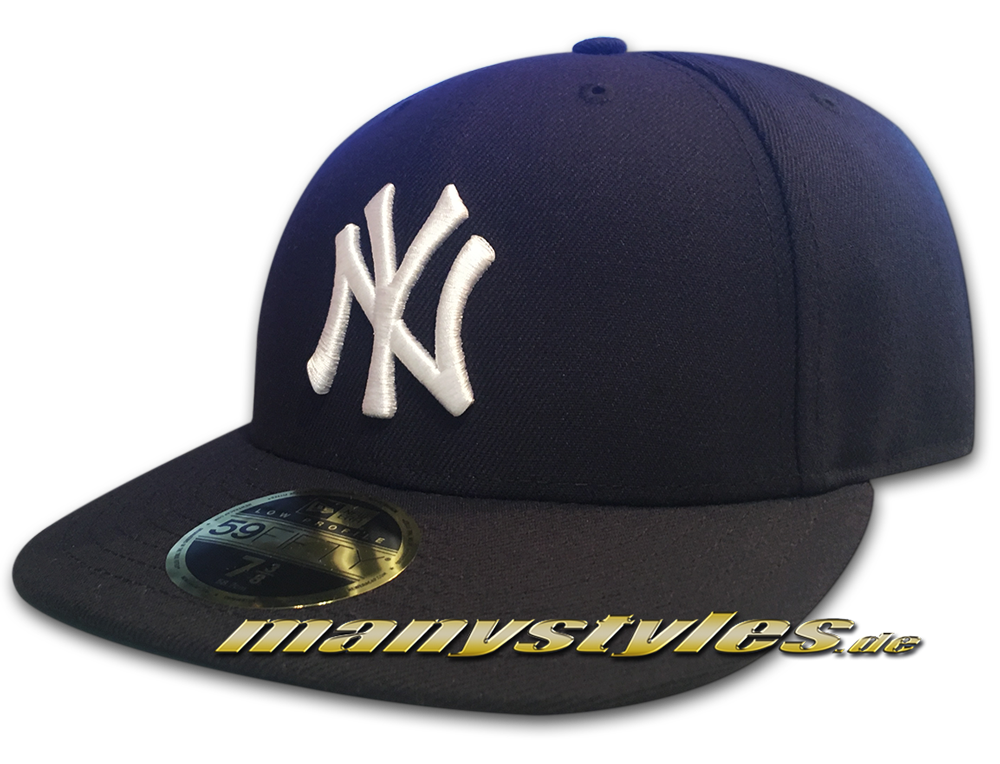 NY Yankees MLB LC Authentic Performance Low Profile Cap Curved Visor Navy LP Low Profile Cap von New Era