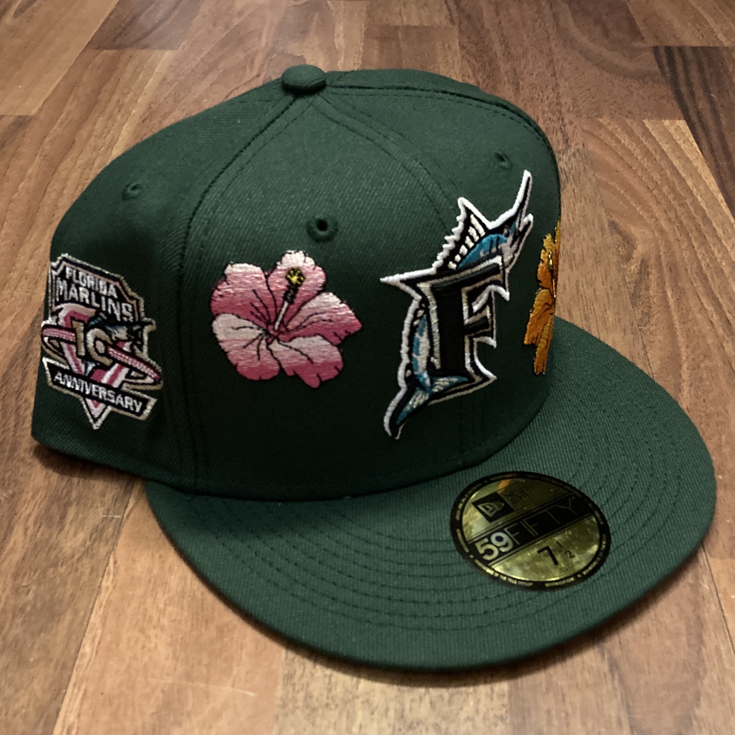 Florida Marlins MLB 59FIFTY manyStyles Pastell exclusive Miami Vice Green Pink Yellow von New Era