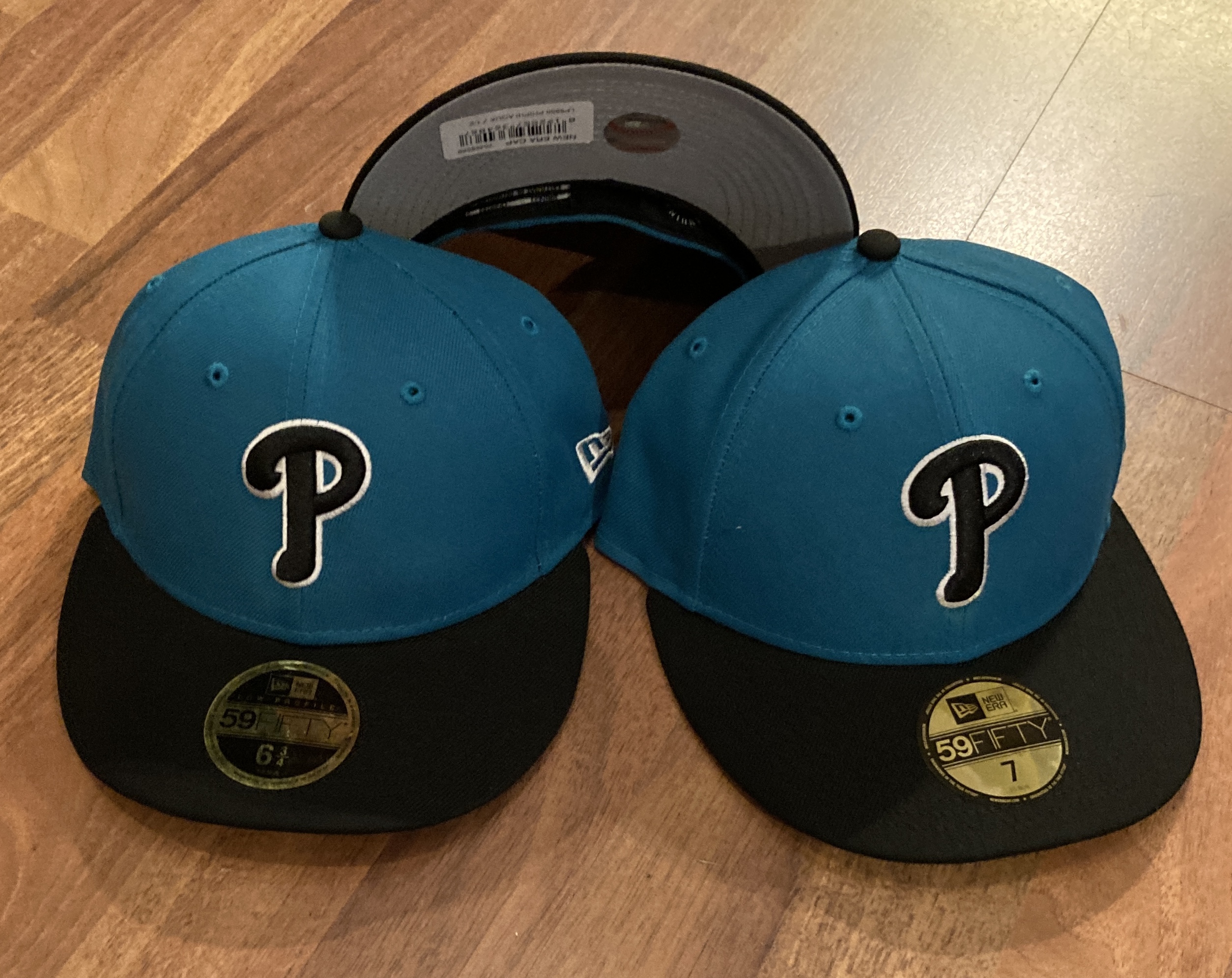 Philadelphia Phillies 59FIFTY MLB LowPro LowProfile Cap in Aqua Black White von New Era