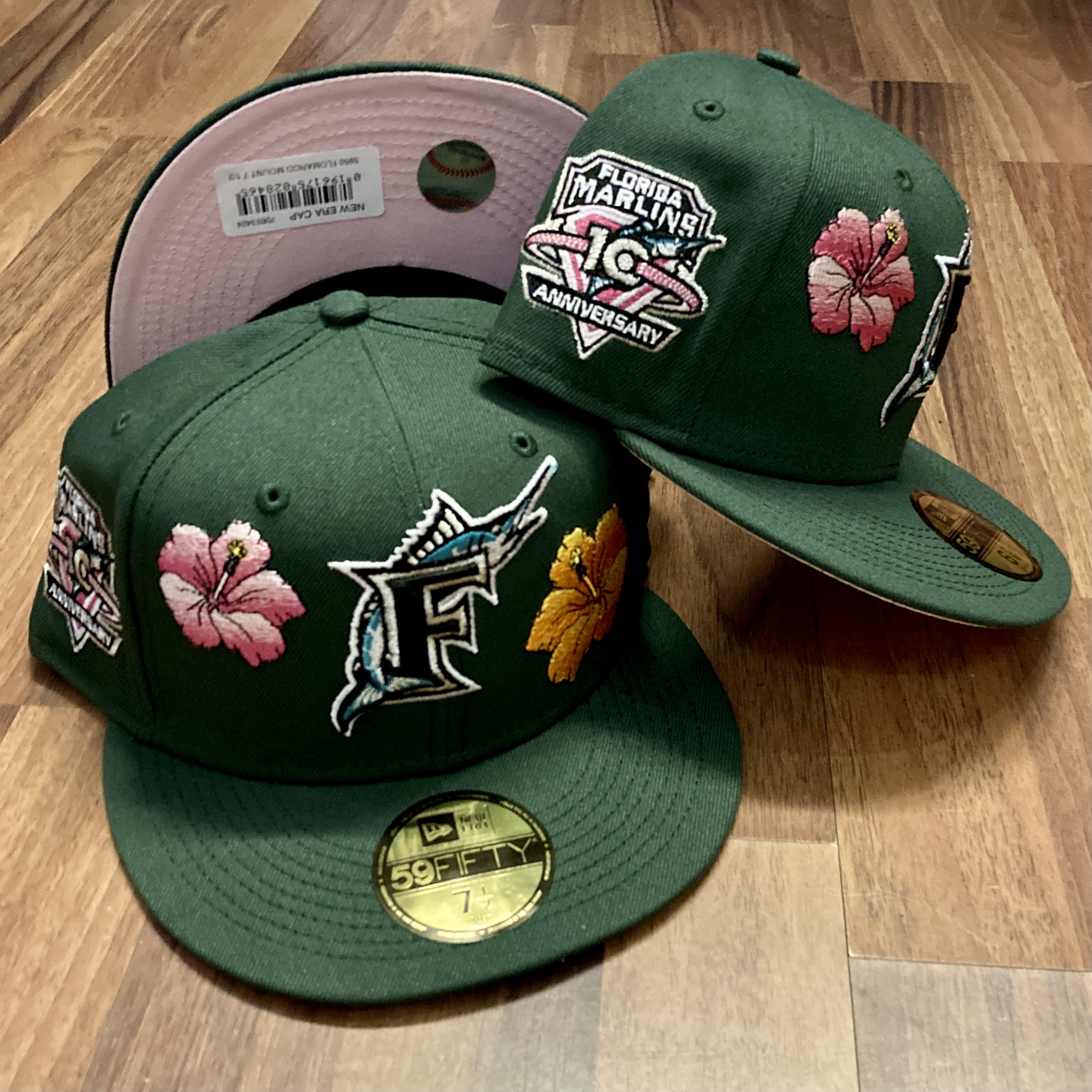 Florida Marlins MLB 59FIFTY manyStyles Pastell exclusive Miami Vice Green Pink Yellow von New Era Alterbate