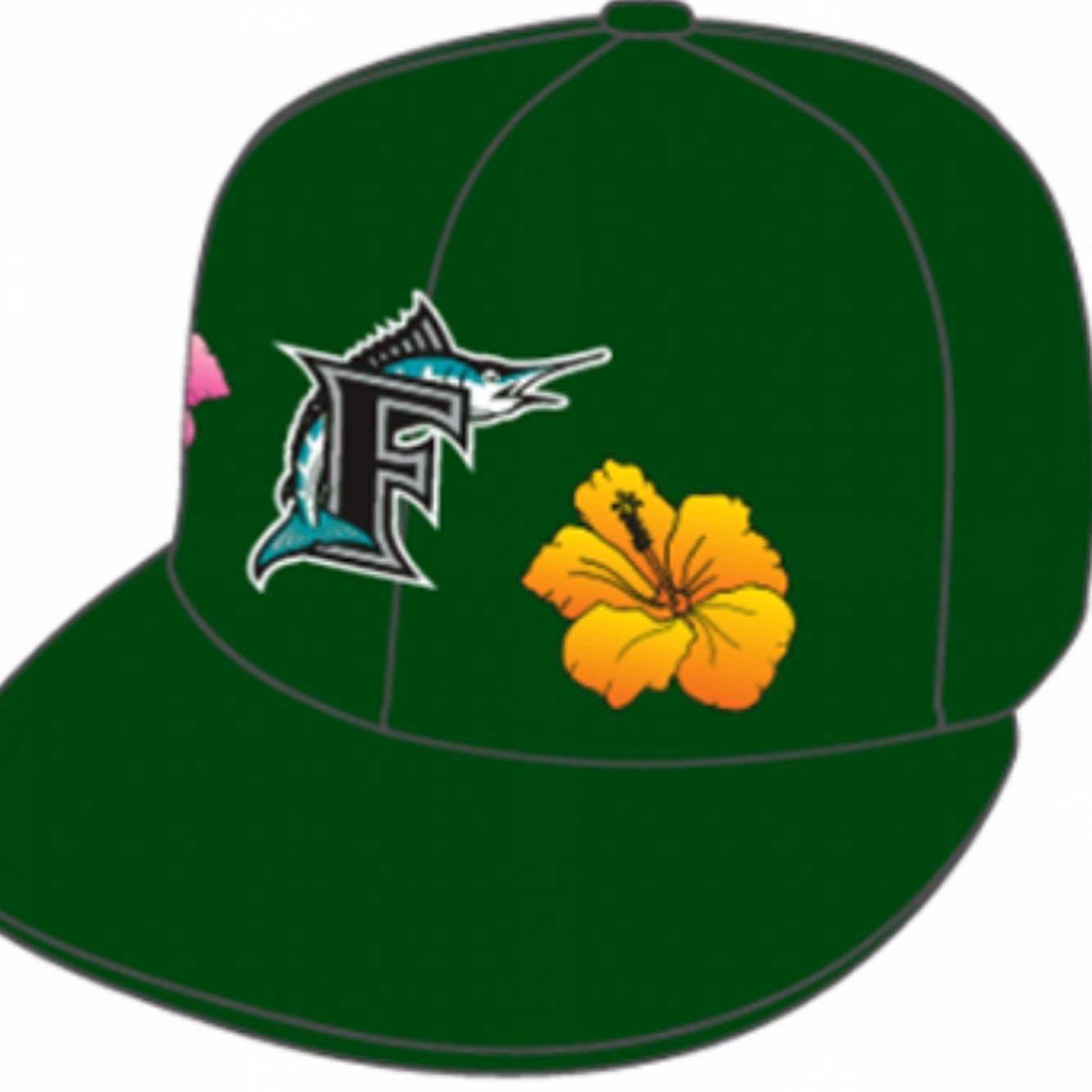 Florida Marlins MLB 59FIFTY manyStyles Pastell exclusive Miami Vice Green Pink Yellow von New Era