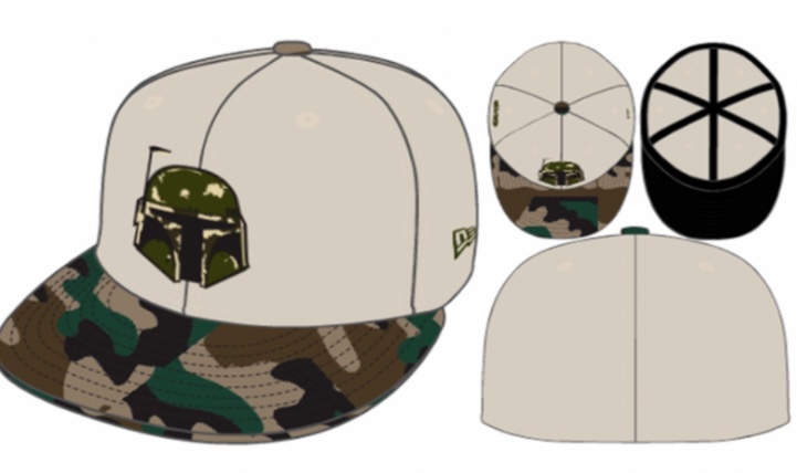 Star Wars Licensed Disney 59FIFTY Fitted The Mandalorian Boba Fett Exclusive Cap in Oatmeal Woodland Camouflage von New Era