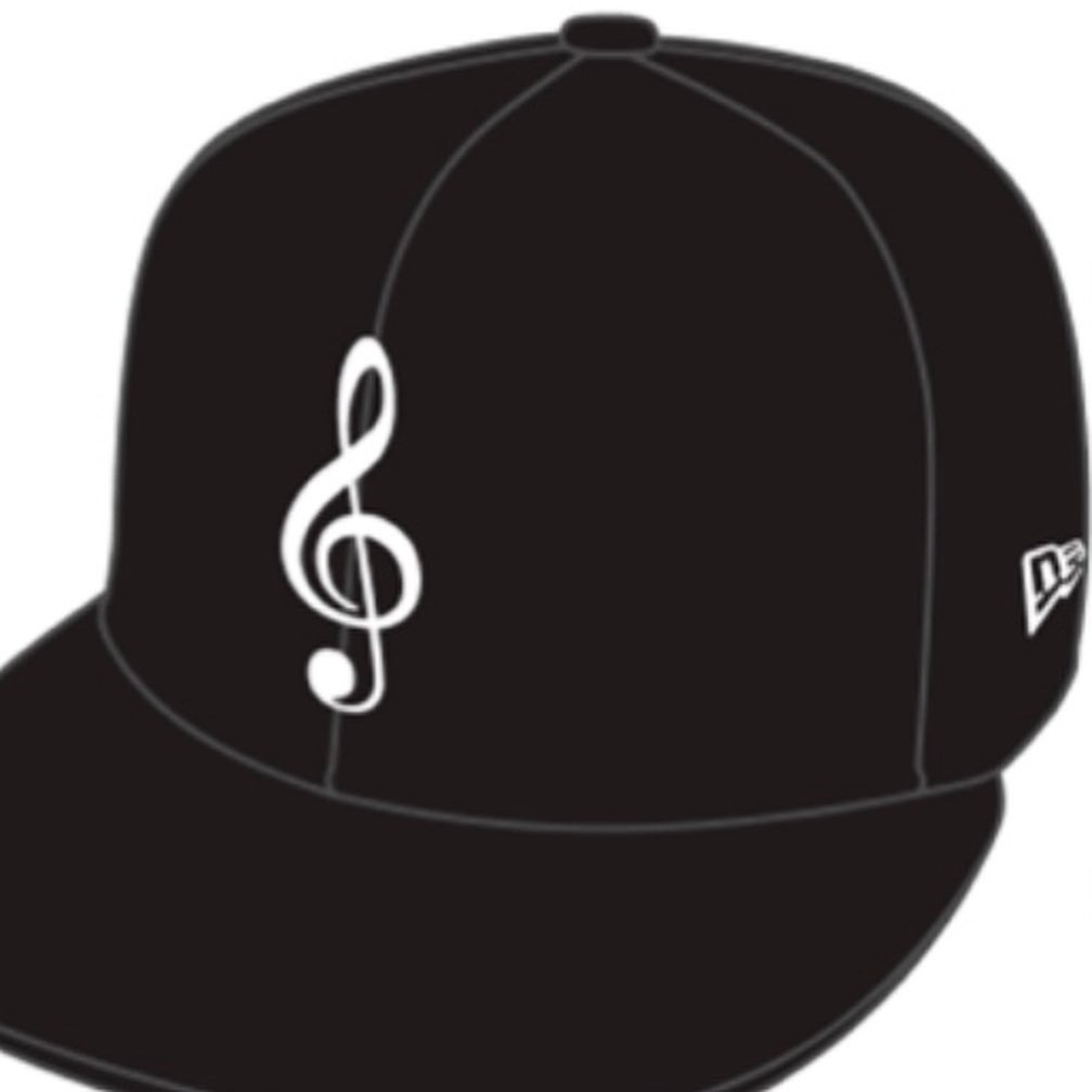 MANYSTYLES 59FIFTY Fitted exclusive Cap Music Note Black Pink Pastell von New Era 