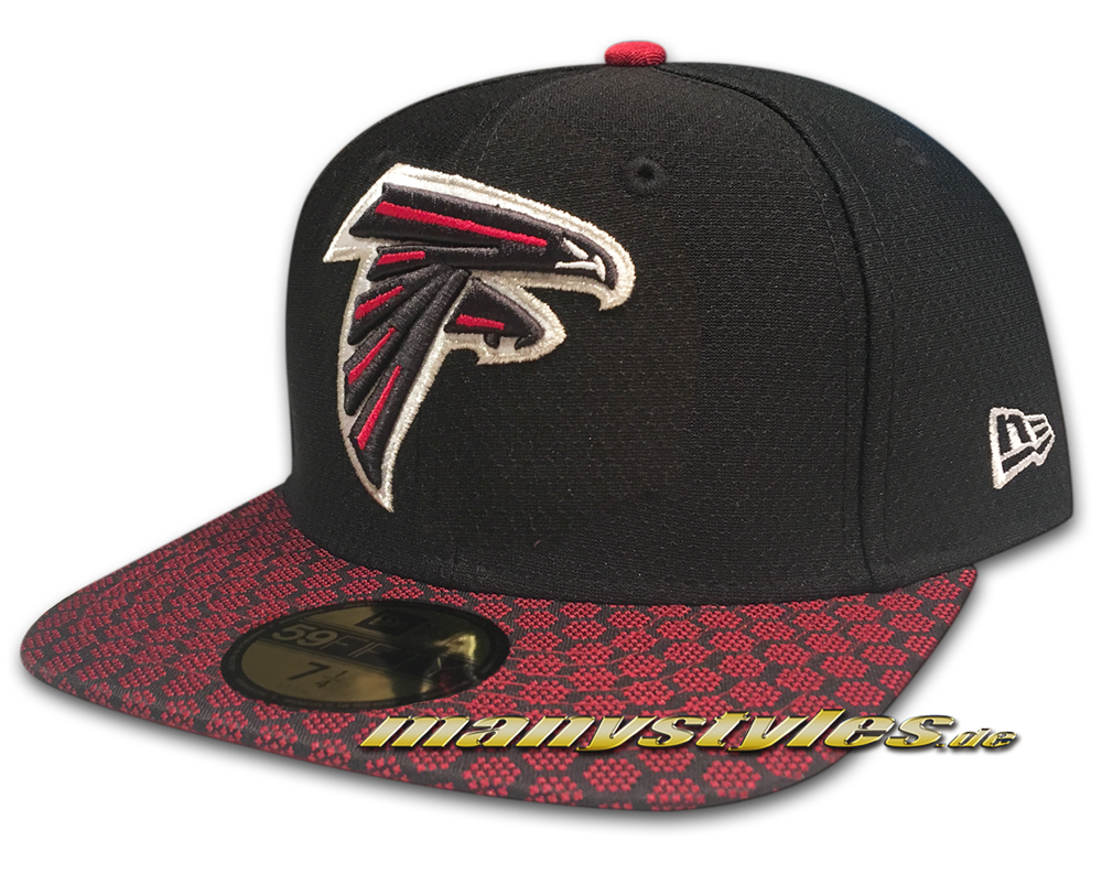 Atlanta Falcons 59FIFTY NFL Sideline 2017 On Field Cap OTC von New Era frontside 