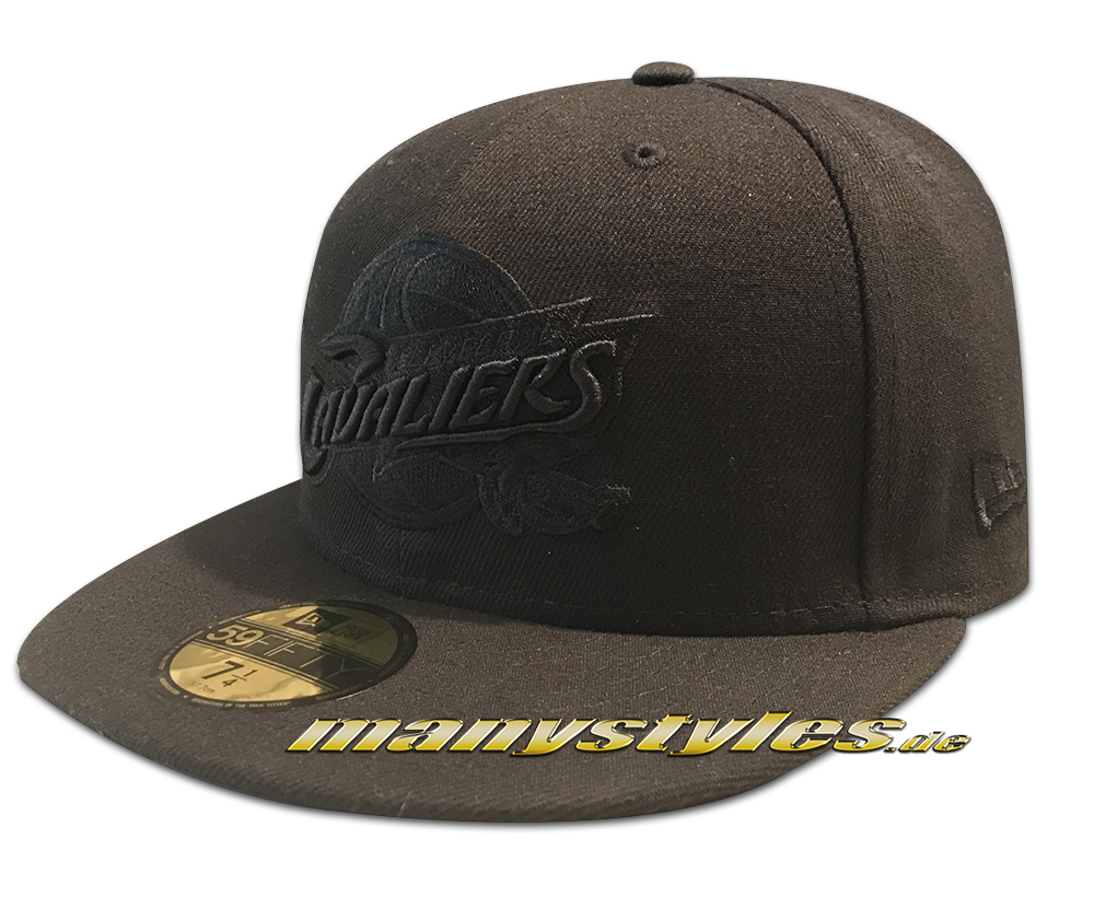 Cleveland Cavaliers NBA 59FIFTY BoB Black on Black Edition von New Era