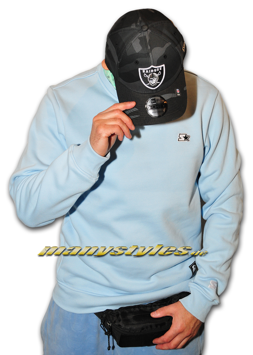 manystyle Starter Crewneck Sweatshirt Horizon Blue