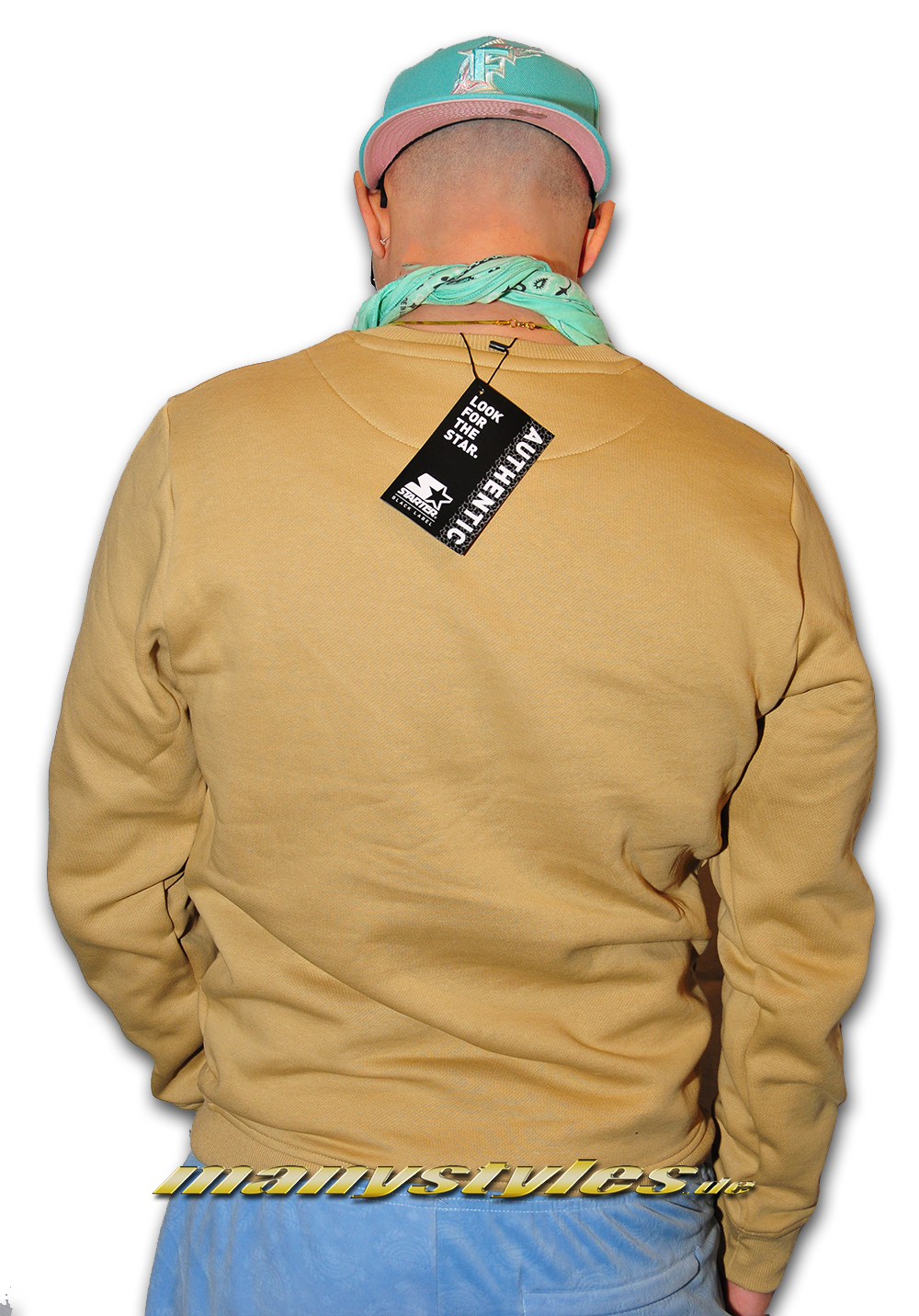 Starter Crewneck Sweatshirt Unionbeige Backview