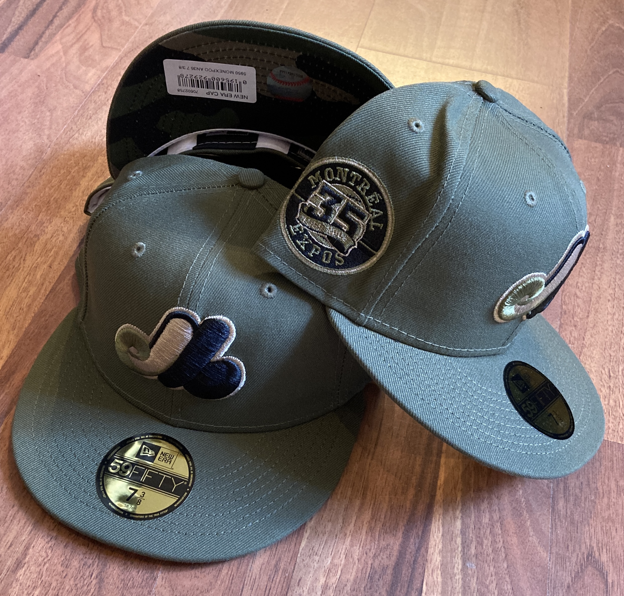 Montreal Expos MLB 59FIFTY manyStyles exclusive AN35 Olive Woodland Camouflage von New Era Undervisor