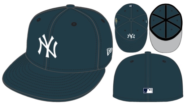 NY Yankees 59FIFTY MLB 1996WS World Series exclusive Lowpro Lowprofile Lowcrown Cap Game Navy White von New Era View