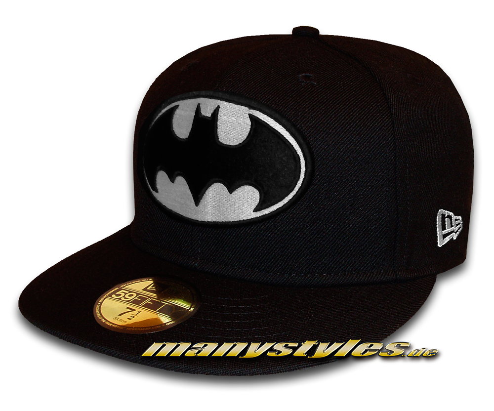 Batman DC Comic GITD (Glow in the Dark) 59FIFTY fitted Black White Cap von new era